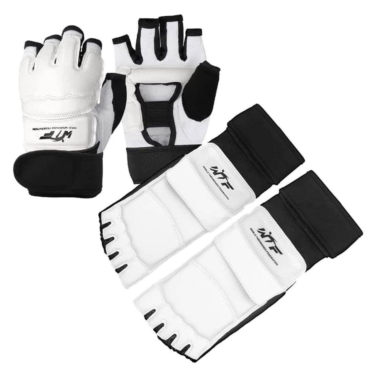 Taekwondo Foot Gloves - Leather Ankle Protector Sparring Gear for Kids