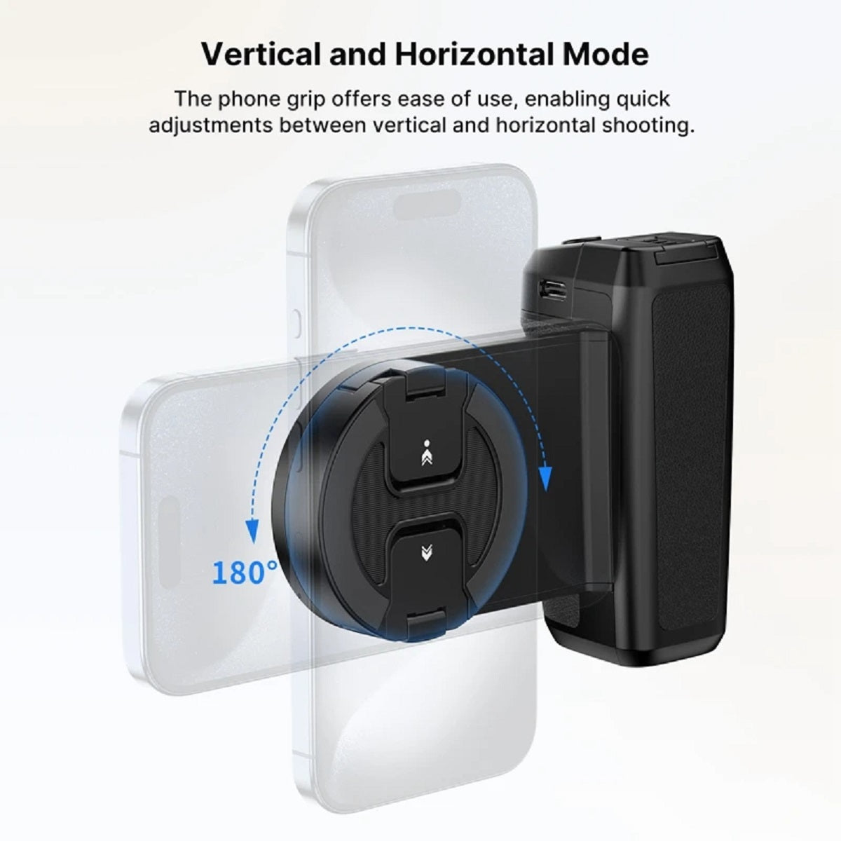 Bluetooth Camera Shutter Grip - Smartphone Selfie Handle and Stabiliser