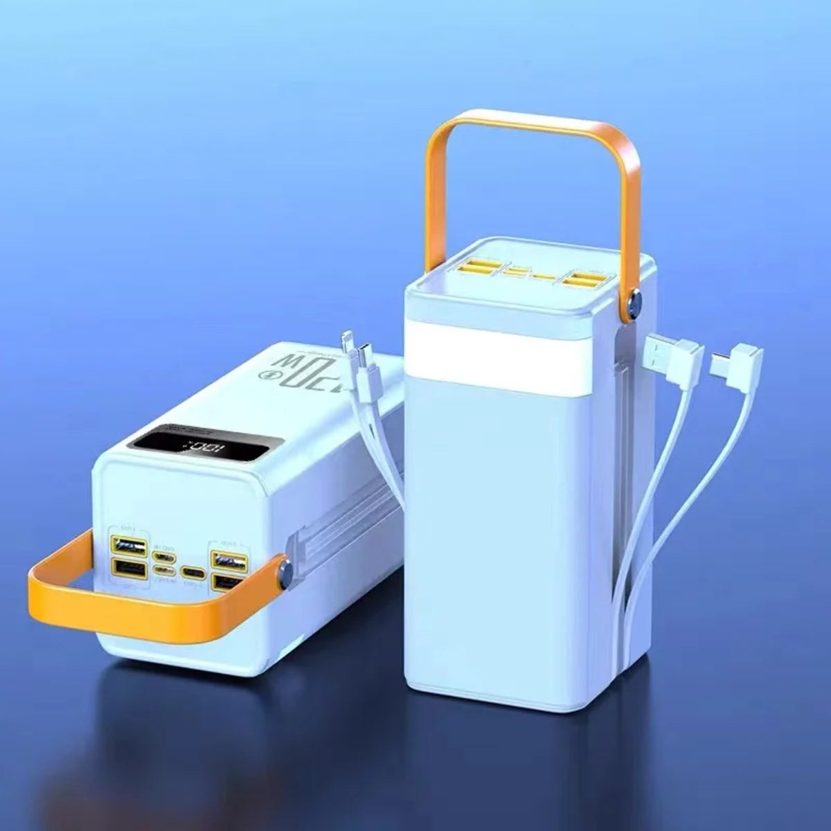 120W Power Bank - Built-In Cable Fast Charging Portable Charger