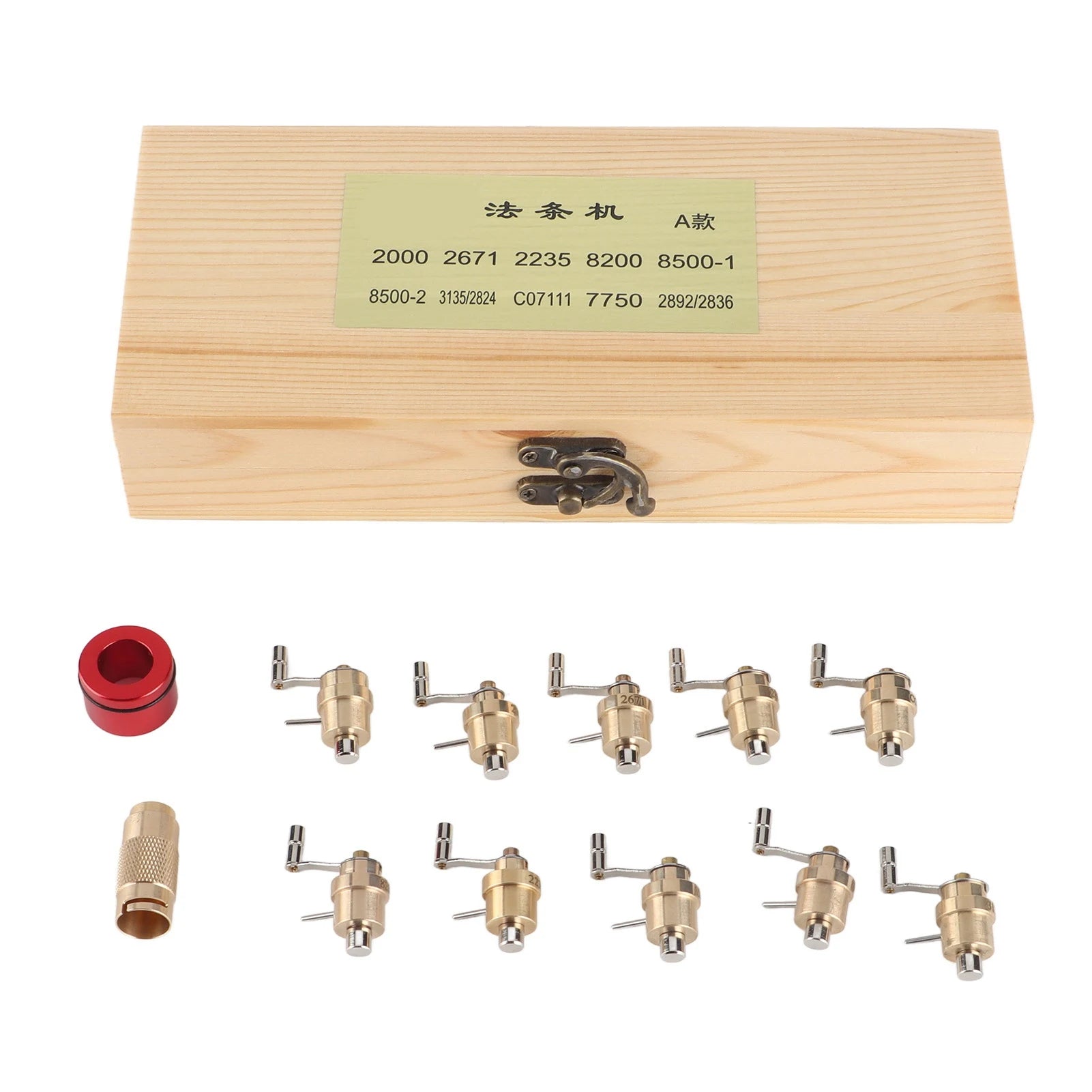 Watch Mainspring Winder Set - Brass Steel Repair Tool Kit