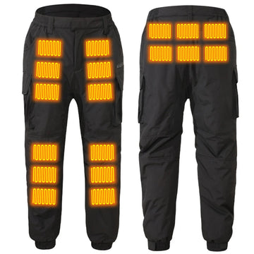 Men's USB Heated Pants - 18-Zone Infrared Waterproof Winter Trousers