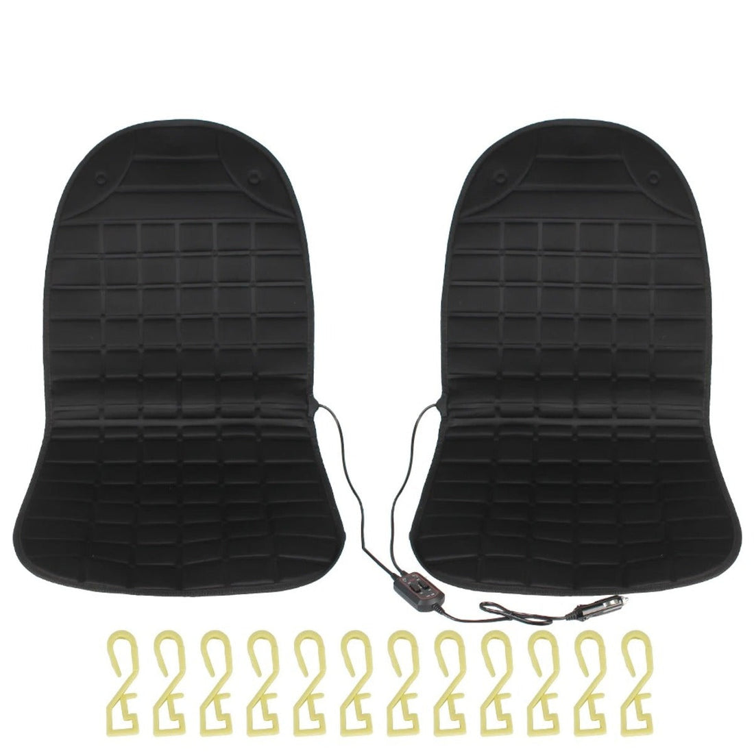 12V Heated Seat Cushion - Electric Winter Car Warmer with Universal Fit