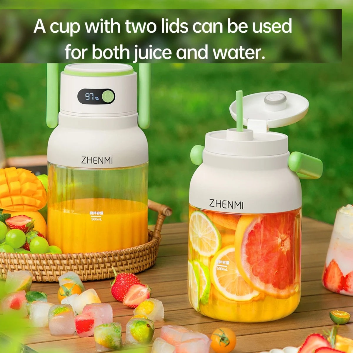 Portable Juicer Blender - 33 Oz Vessel Usb-c Rechargeable Easy-To-Clean Smoothie Maker
