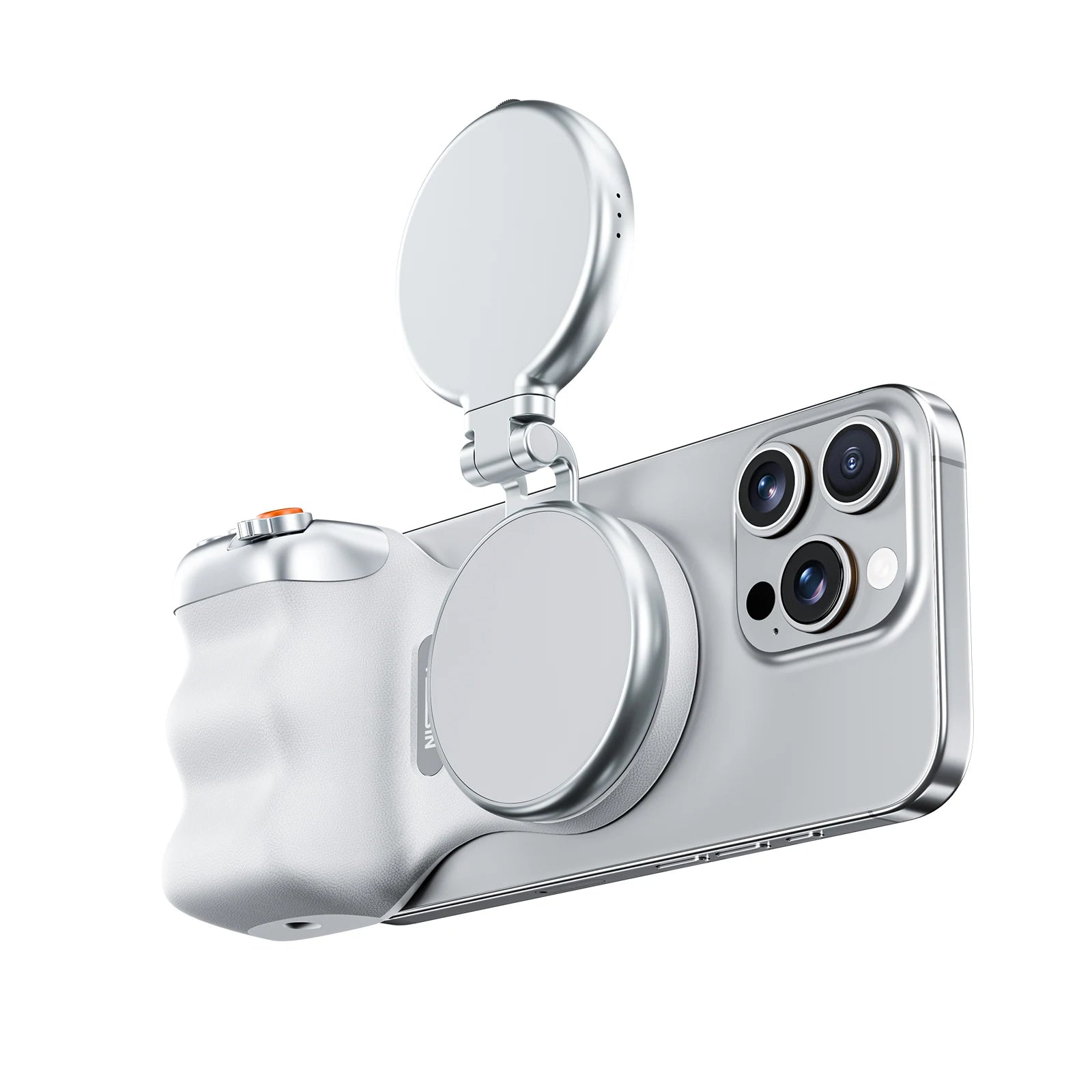 Magnetic Phone Camera Grip - Remote Shutter Handle and Holder