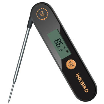 Ipx5 Waterproof Meat Thermometer - Foldable Probe Rechargeable Bbq/fry
