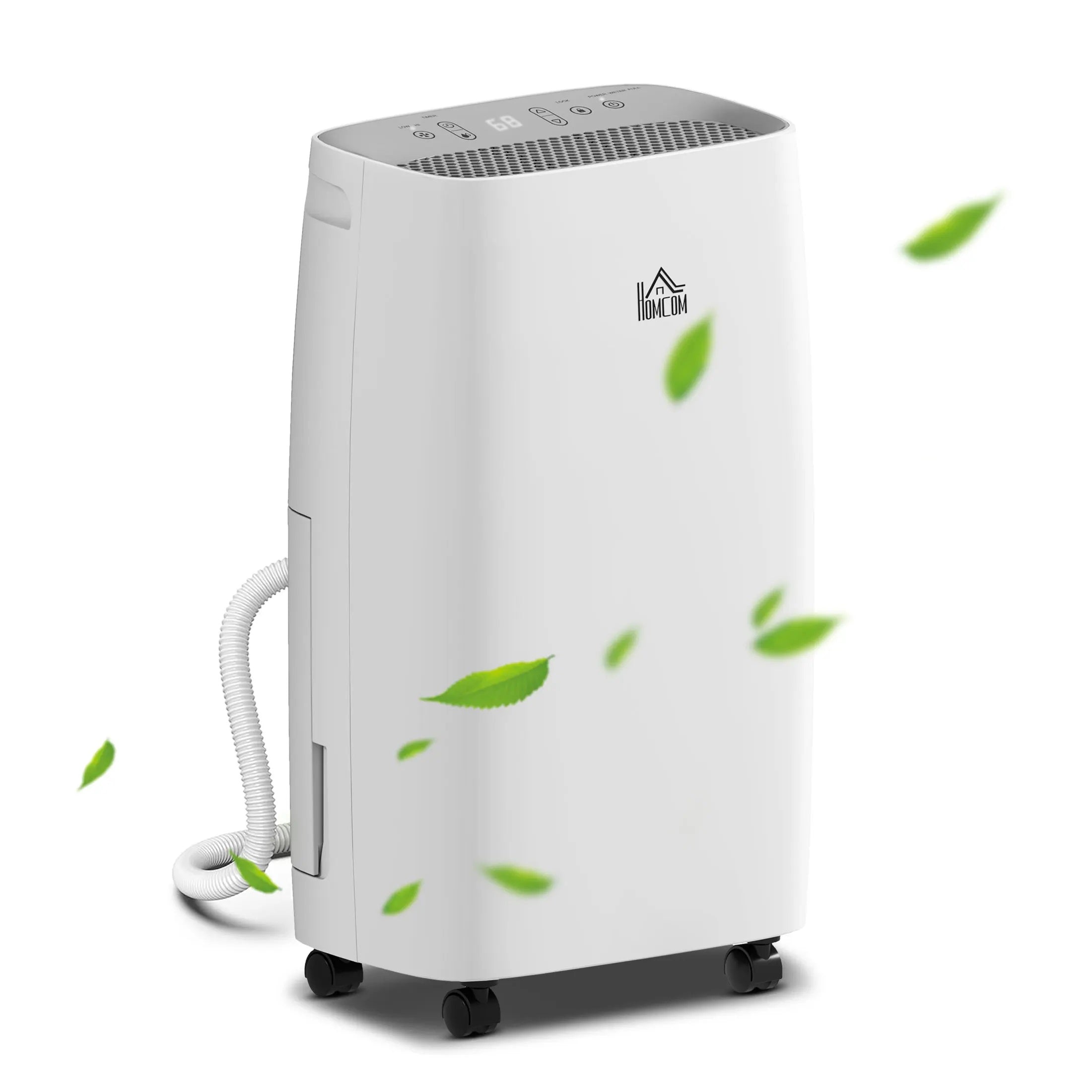 12l/day Dehumidifier - 2.6 qt Tank with 24H Timer & 2 Speed Modes