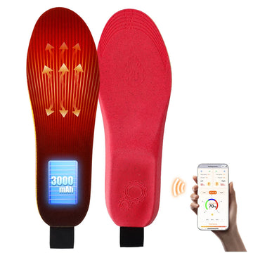App-Controlled Heated Insoles - Electric Warming Pads with Adjustable Temperature