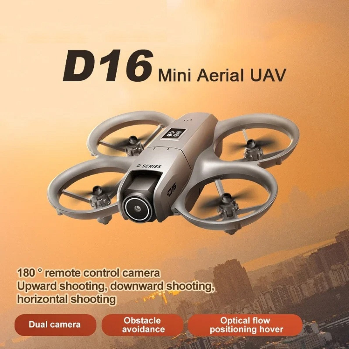 D16 8K Dual-Camera Drone - GPS UAV with Obstacle Avoidance and Brushless Motor