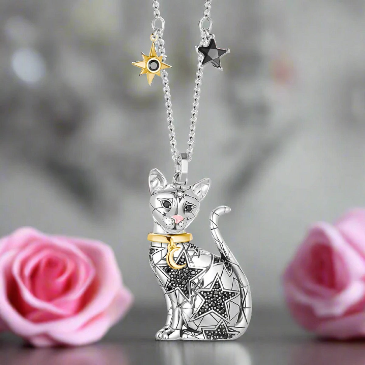Star Magic Cat Chain Necklace