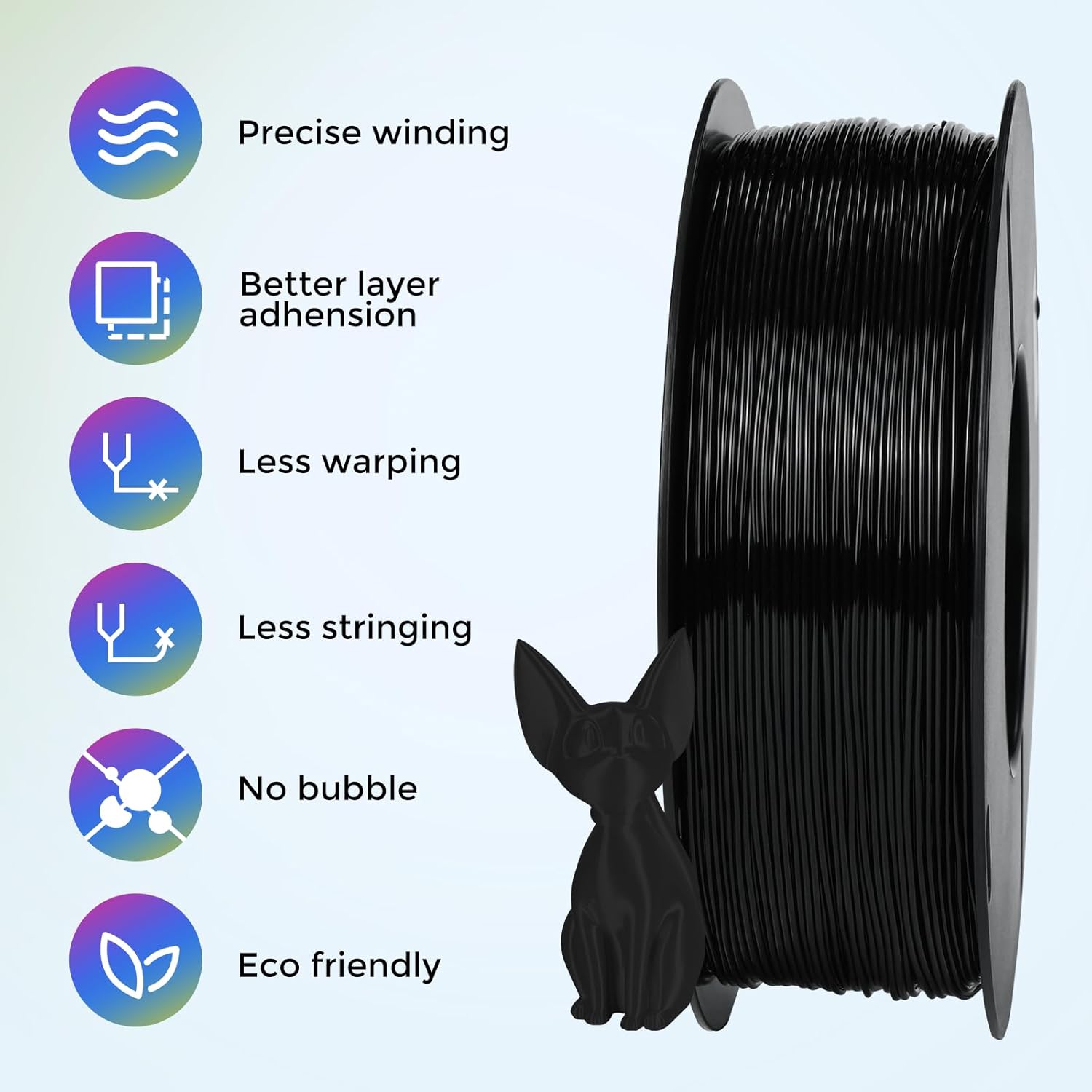 TPU Filament 0.07 in (95A) -High Elasticity and Heat Resistant for 3D Printing