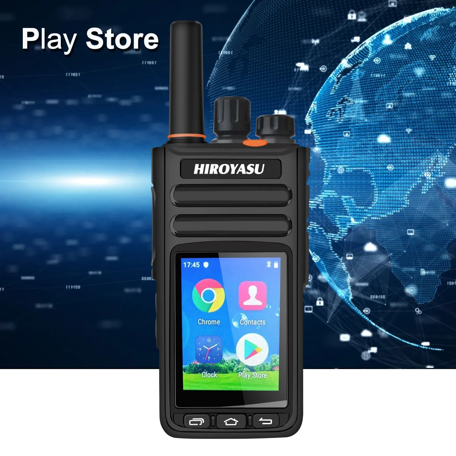 Hi-B8 4G Poc Walkie Talkie - Android 9.0 Touchscreen Radio with WiFi GPS and FM