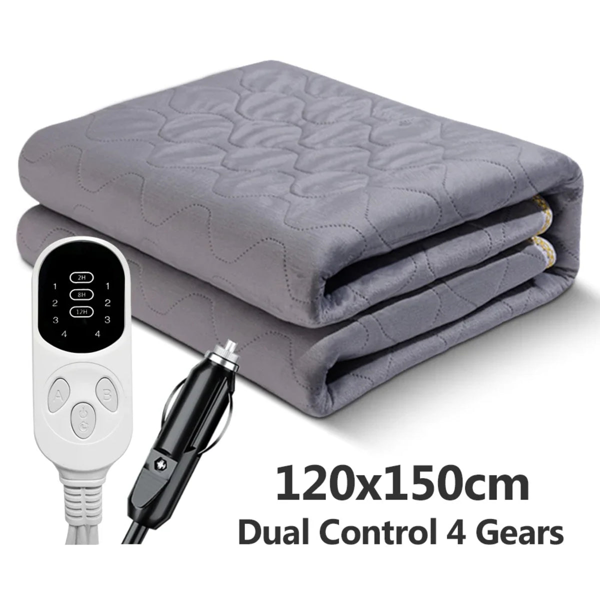 12V Heated Car Blanket - Electric Winter Pad for Camping and Trucks