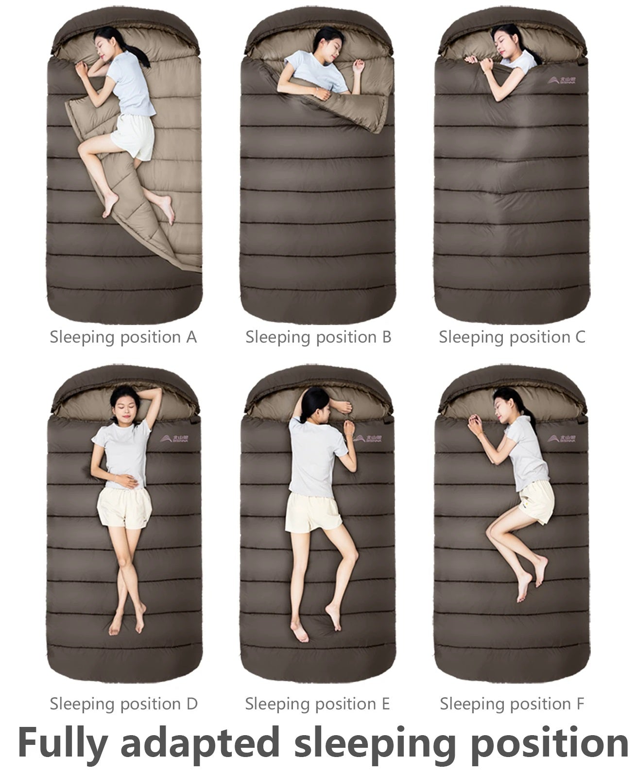 XL Winter Camping Sleeping Bag - Lightweight Long Adult Hiking and Fishing Bag