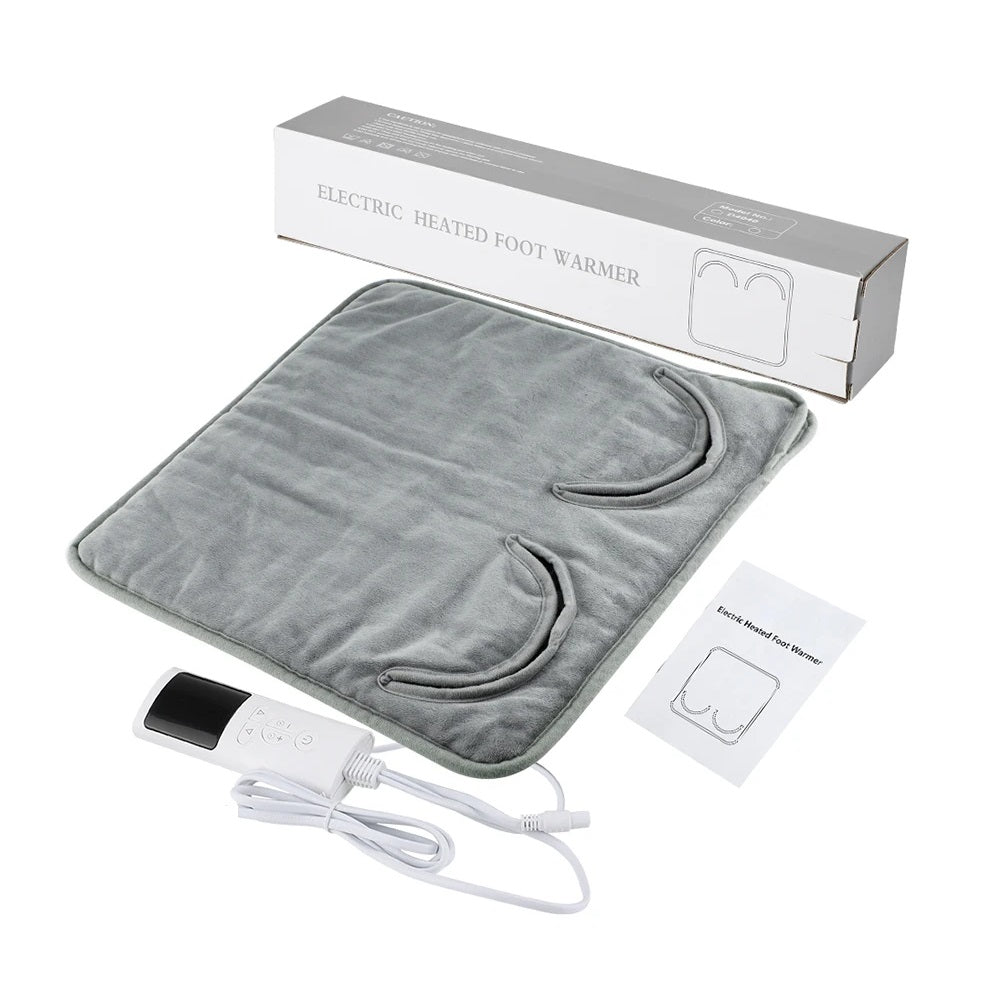 Heated Foot Warmer - Electric Heating Pad Cushion for Men and Women