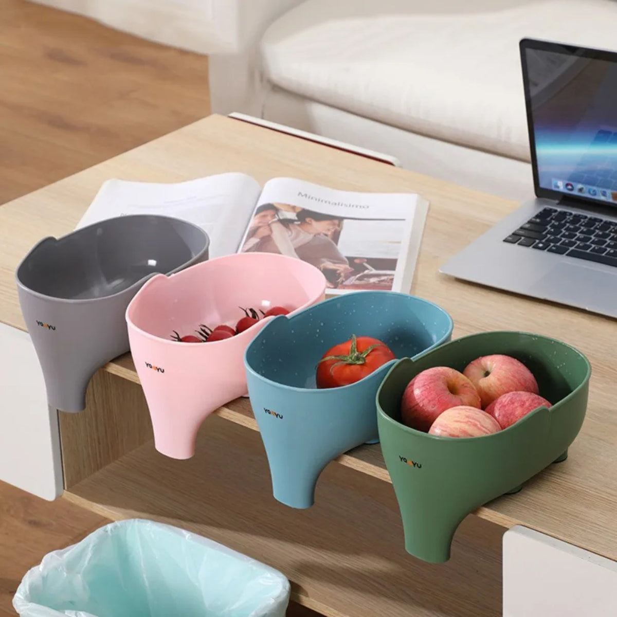 Elephant Sink Strainer - Hanging Fruit and Vegetable Washing Basket