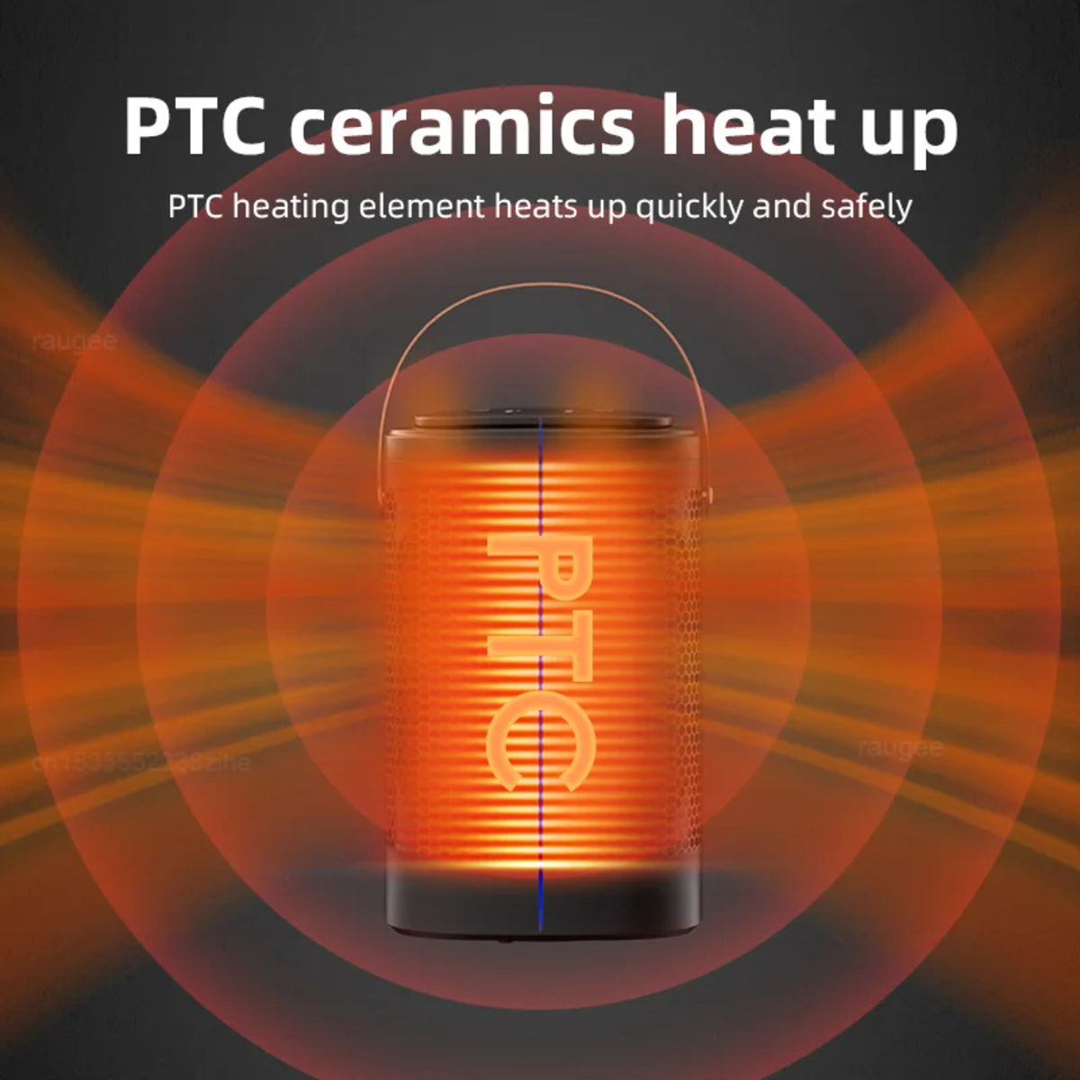 Electric Fan Heater - Wall-Mounted Dual Mode with Remote