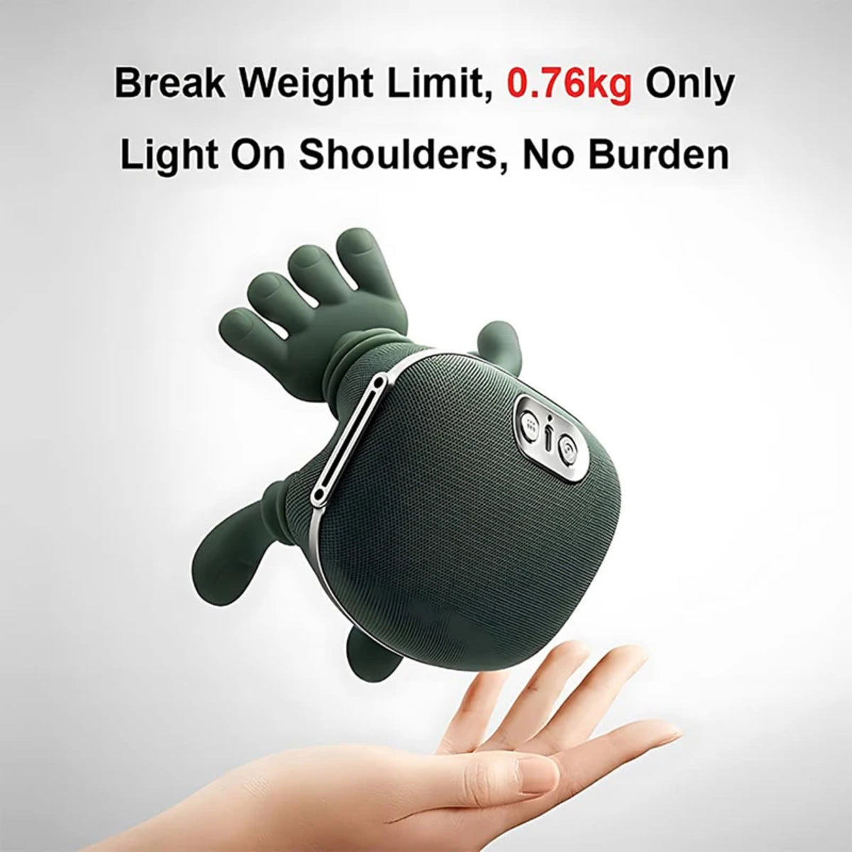Heated Shiatsu Massager - Portable 4D Deep Tissue Neck and Back