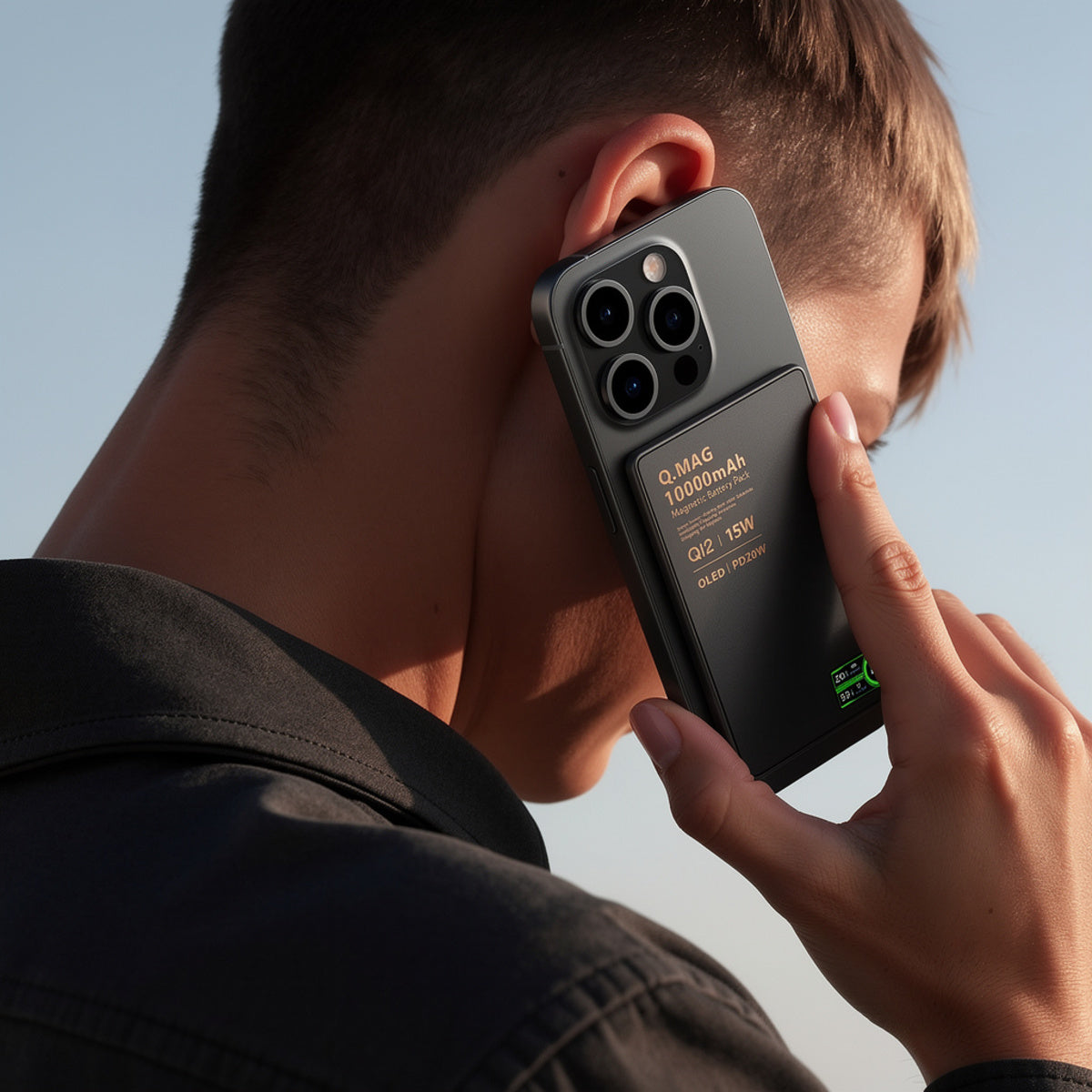 3-In-1 Magnetic Power Bank - Wireless Fast Charging with LCD Display