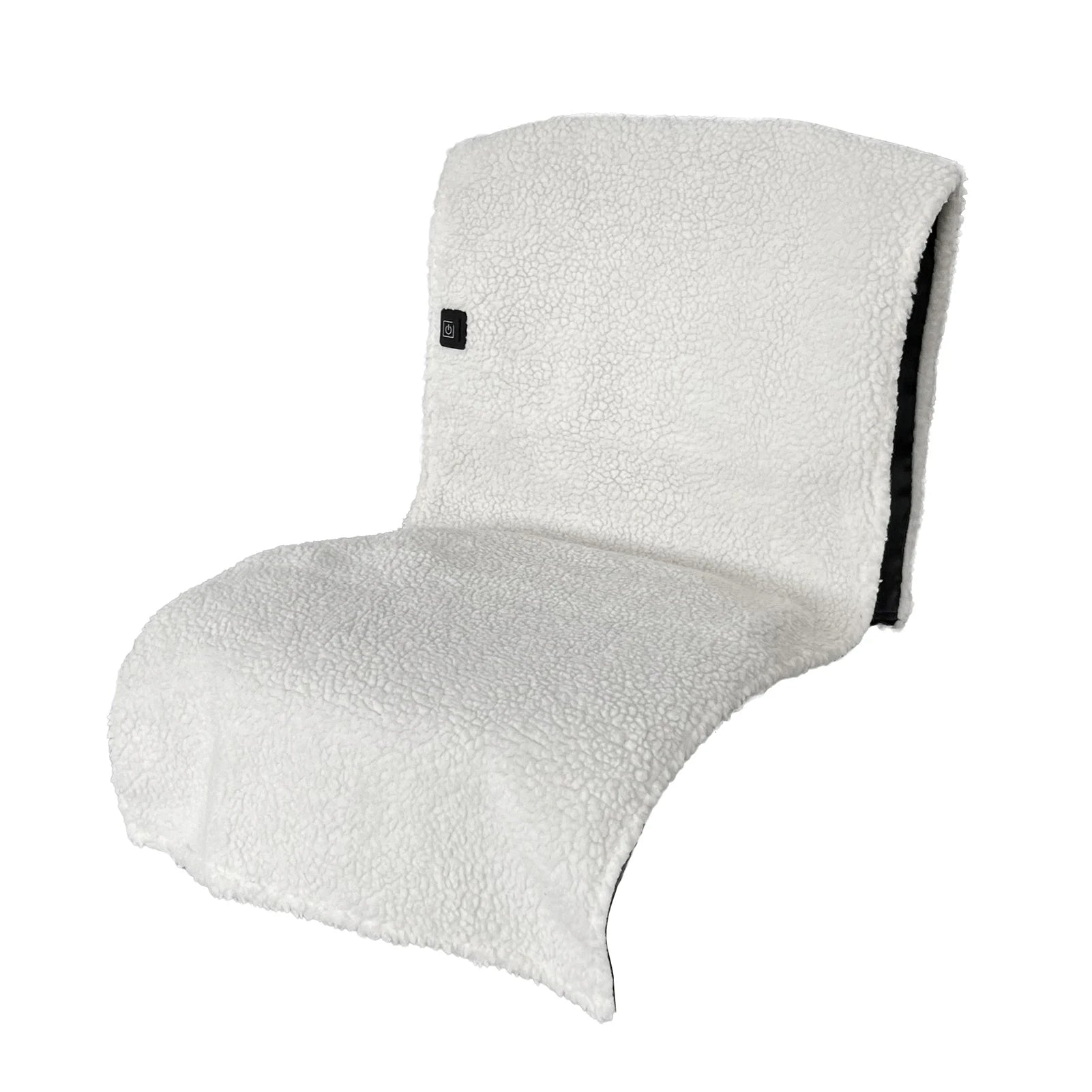 Electric Heated Sherpa Seat Pad - Adjustable Temperature Chair & Sofa Mat