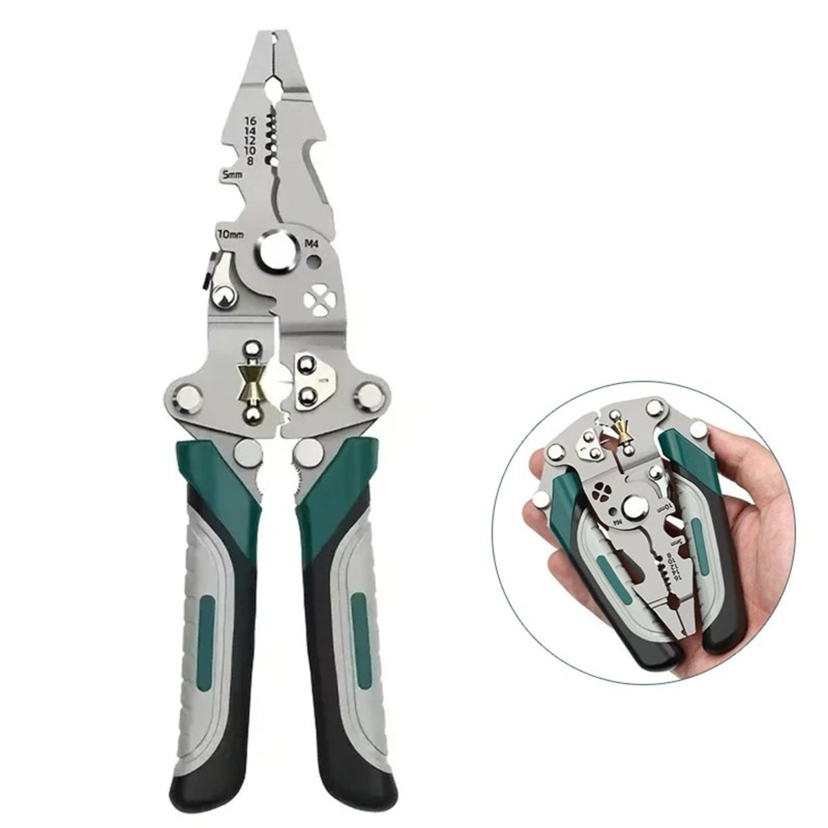 Wire Stripping Pliers - Multi-Function Electrician Tool with Crimping and Cutting