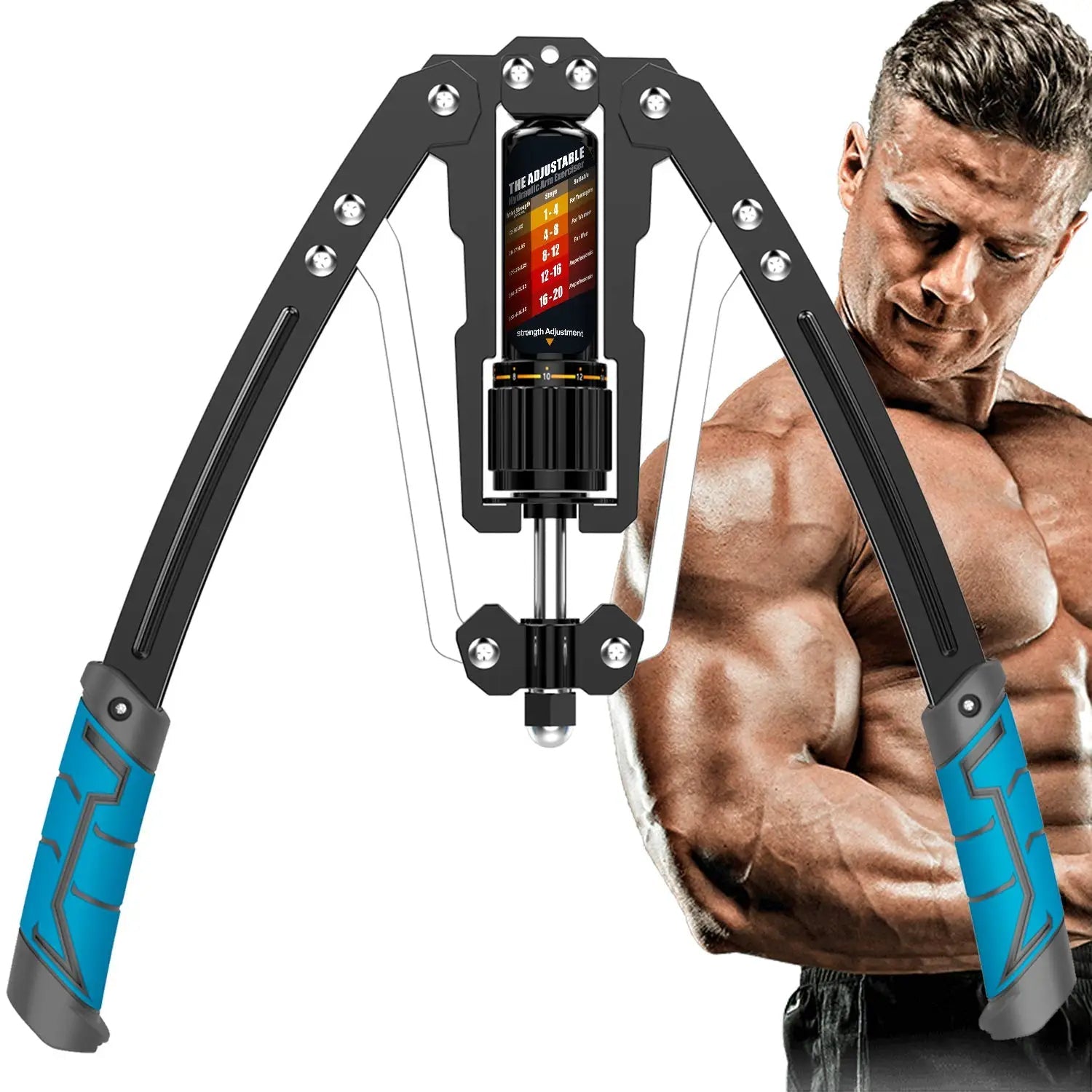 Hydroflex Arm Trainer - Adjustable Chest and Shoulder Power Exerciser