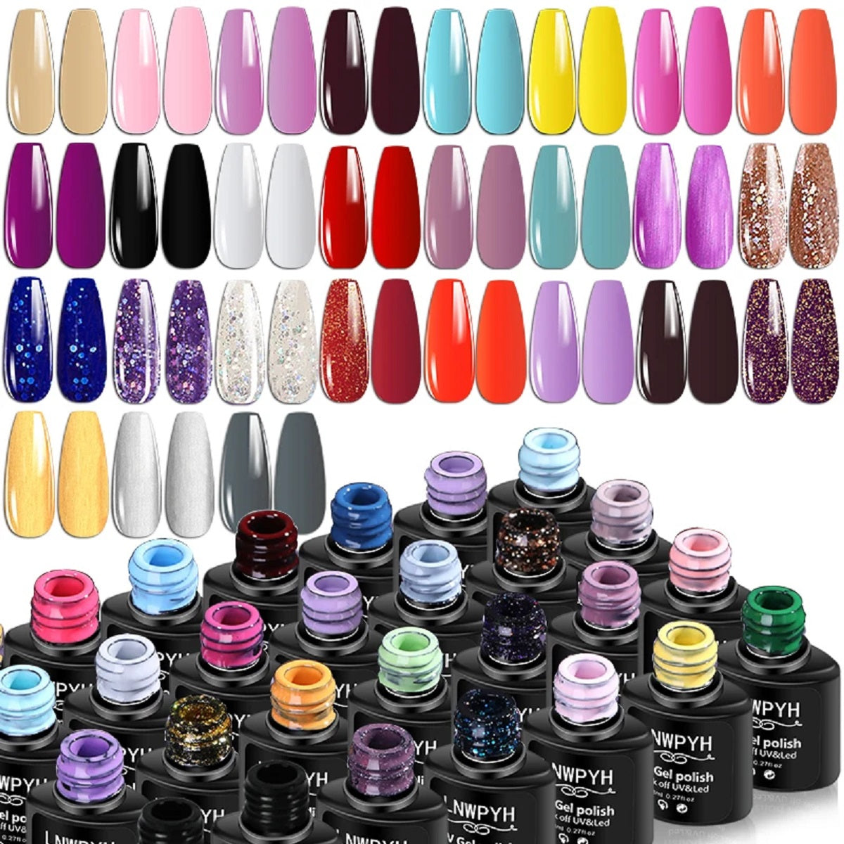 Acrylic Poly Nail Gel Kit - UV Lamp and Manicure Extension Set