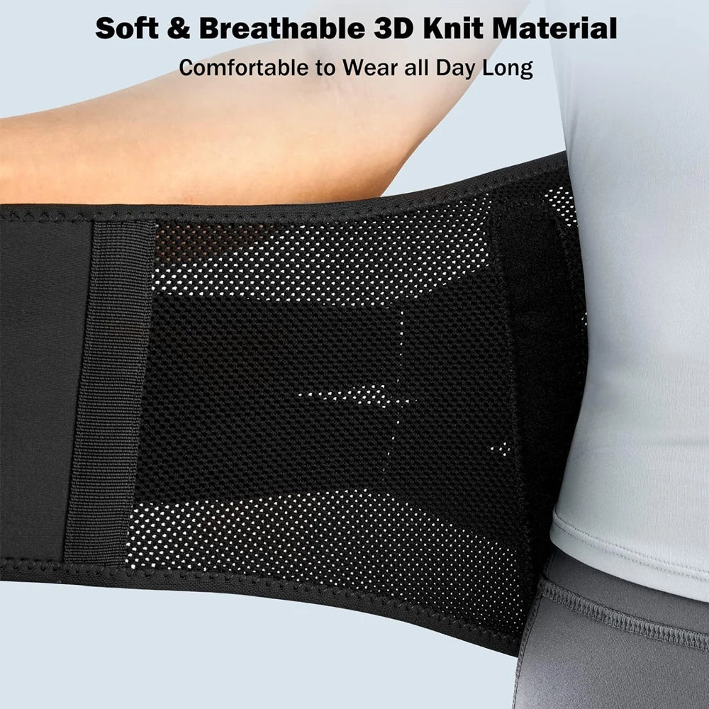 Lower Back Brace - Lightweight Lumbar Support 3D Belt for Posture Correction