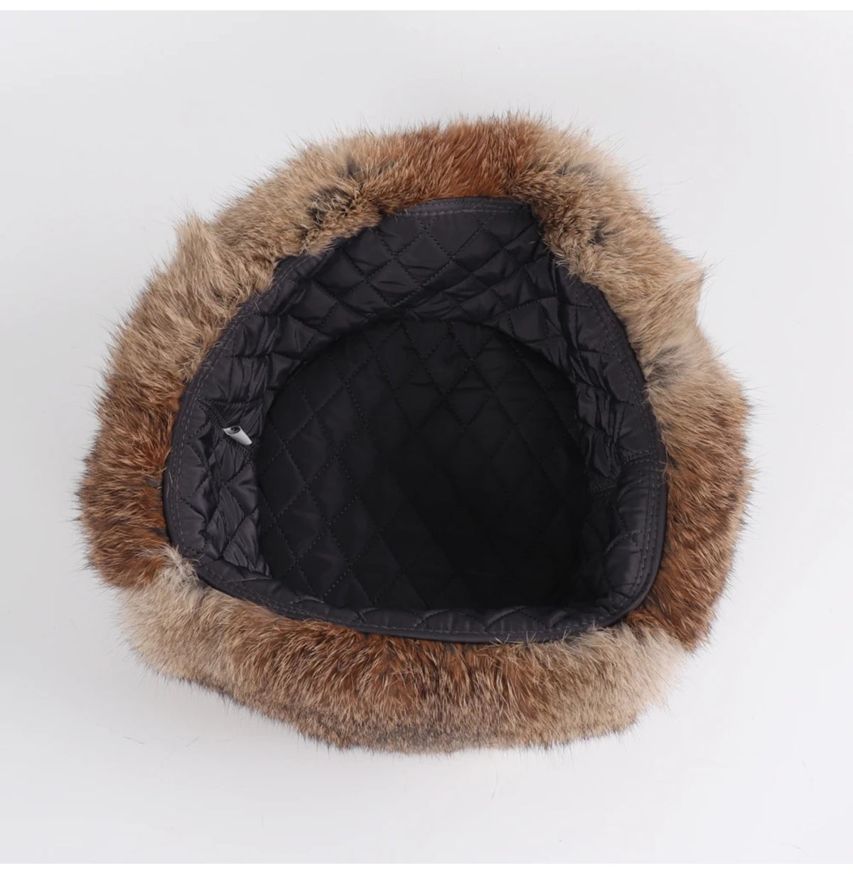 Men's Fur Bomber Hat - Winter Earflap Cap