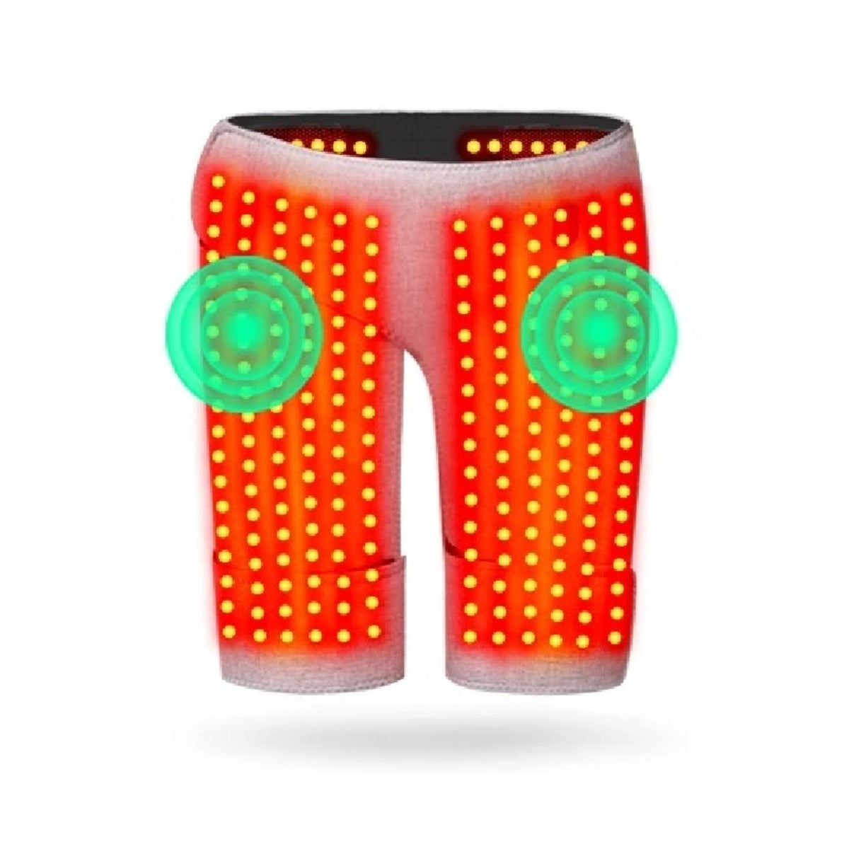 Red Light Hip Heating Pad - Electric Vibration Massager for Sciatica Relief