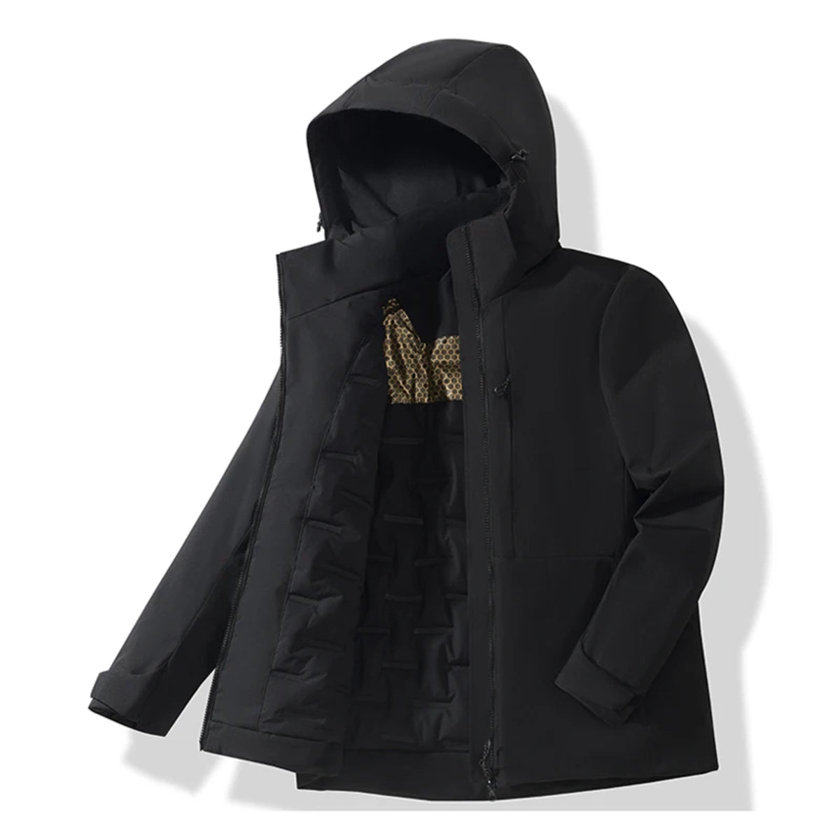 Unisex Waterproof Fleece Jacket - Winter Windproof Thermal Raincoat