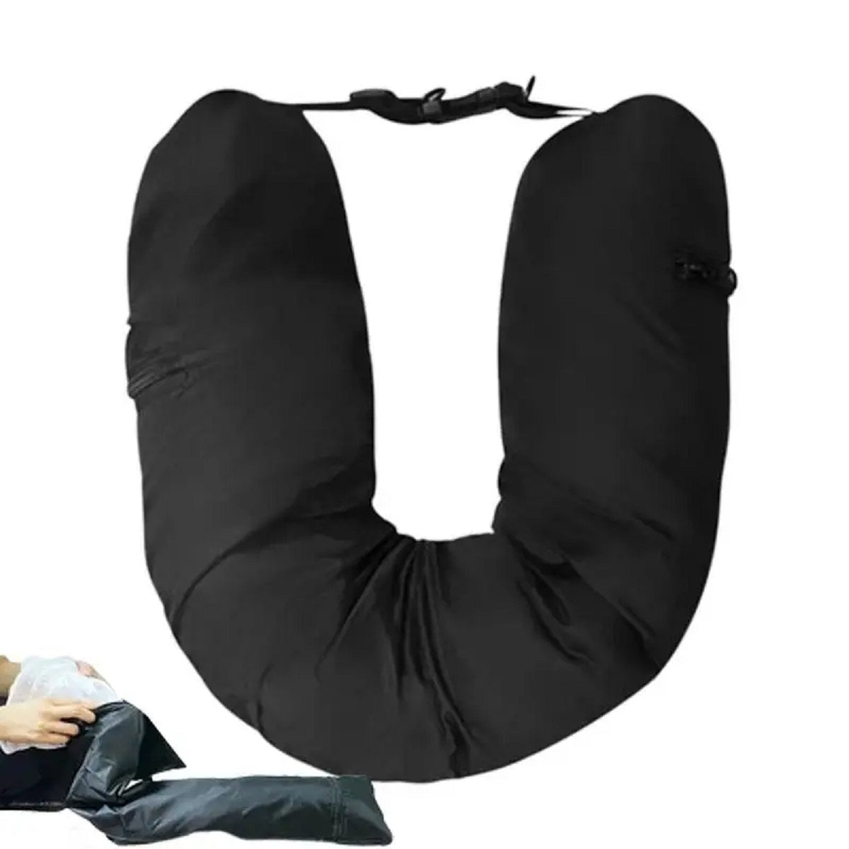 Fillable Travel Pillowcase Organizer Bag - Portable Cushion