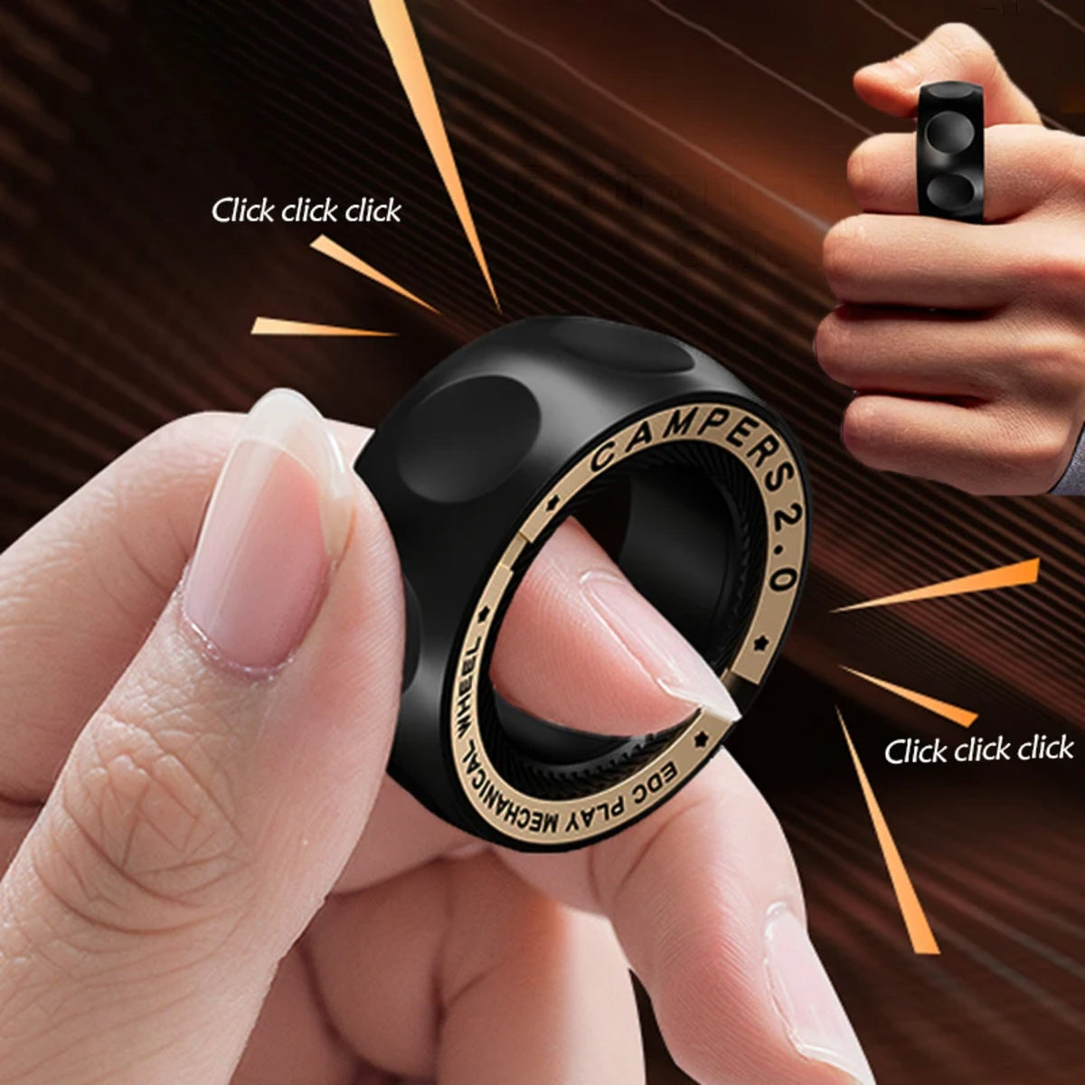 Magnetic Spinner Ring - Fidget Toy for Stress and Anxiety Relief