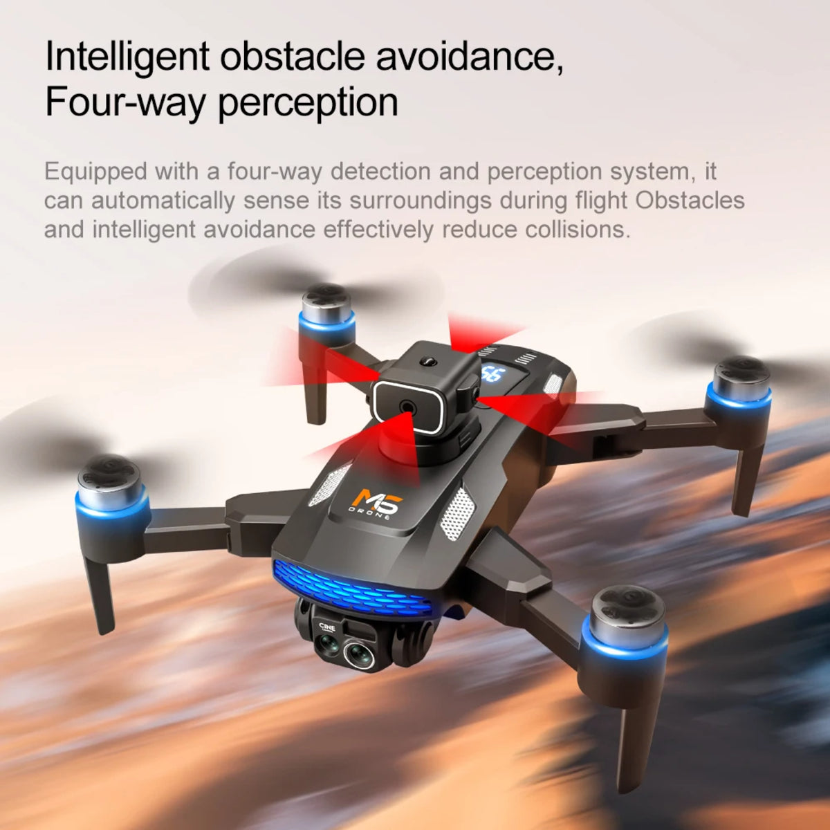 Professional 8K Drone - 5G WiFi FPV Quadcopter with Screen Remote and Obstacle Avoidance