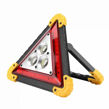 LED Emergency Warning Triangle - 30W Car Breakdown Safety Stop Sign