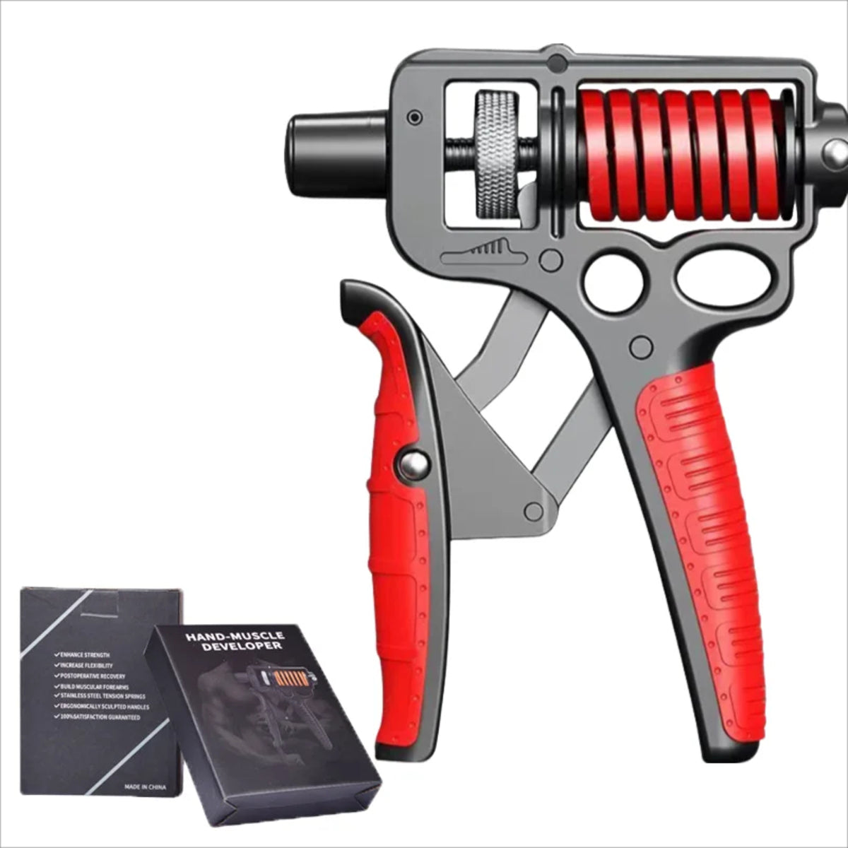 Adjustable Heavy Hand Grip - 5-363.8 Lbs Strengthener and Finger Expander Trainer