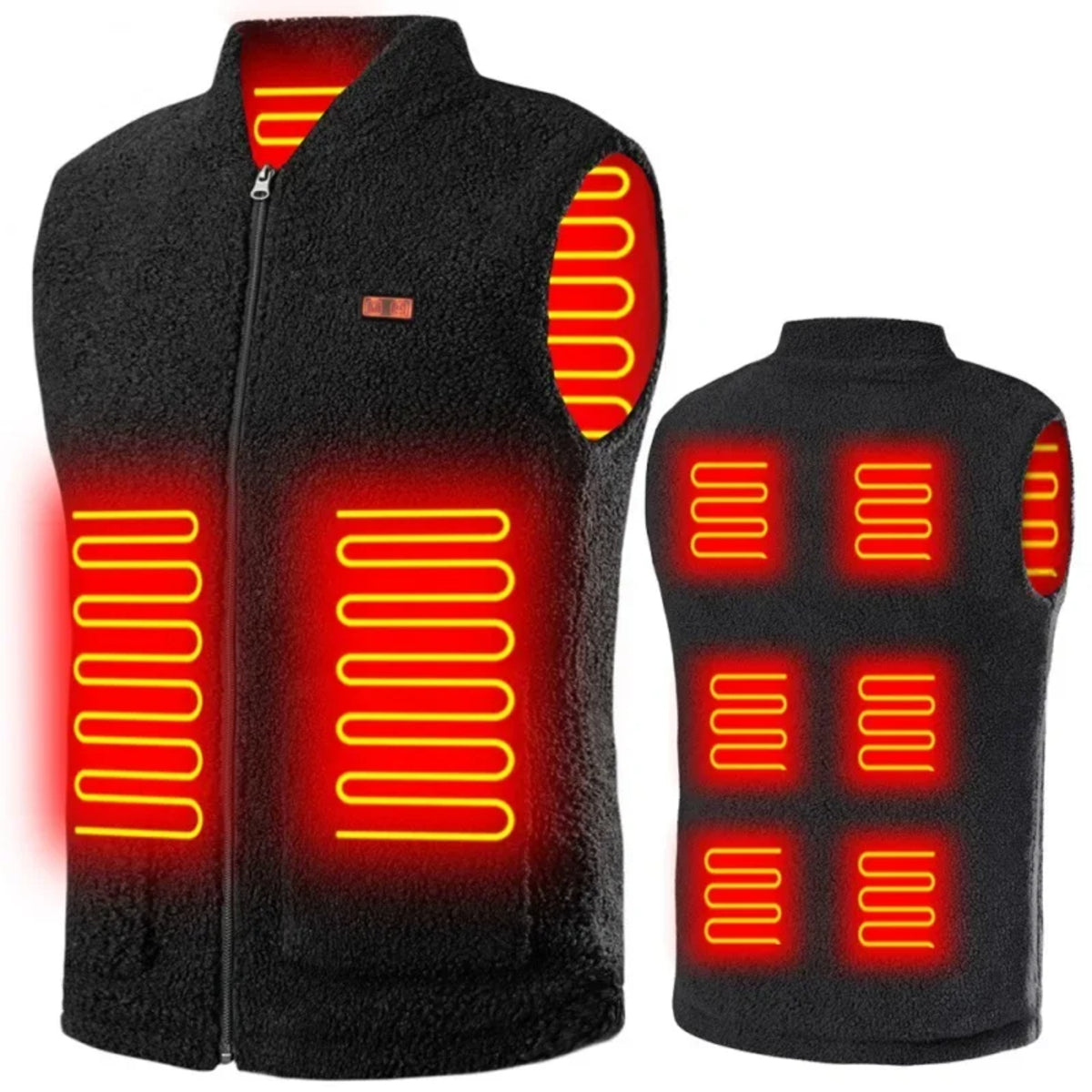 USB Heated Vest - 3-Level Washable Sleeveless Winter Sports Jacket