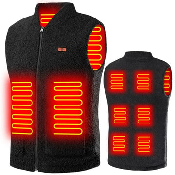 USB Heated Vest - 3-Level Washable Sleeveless Winter Sports Jacket