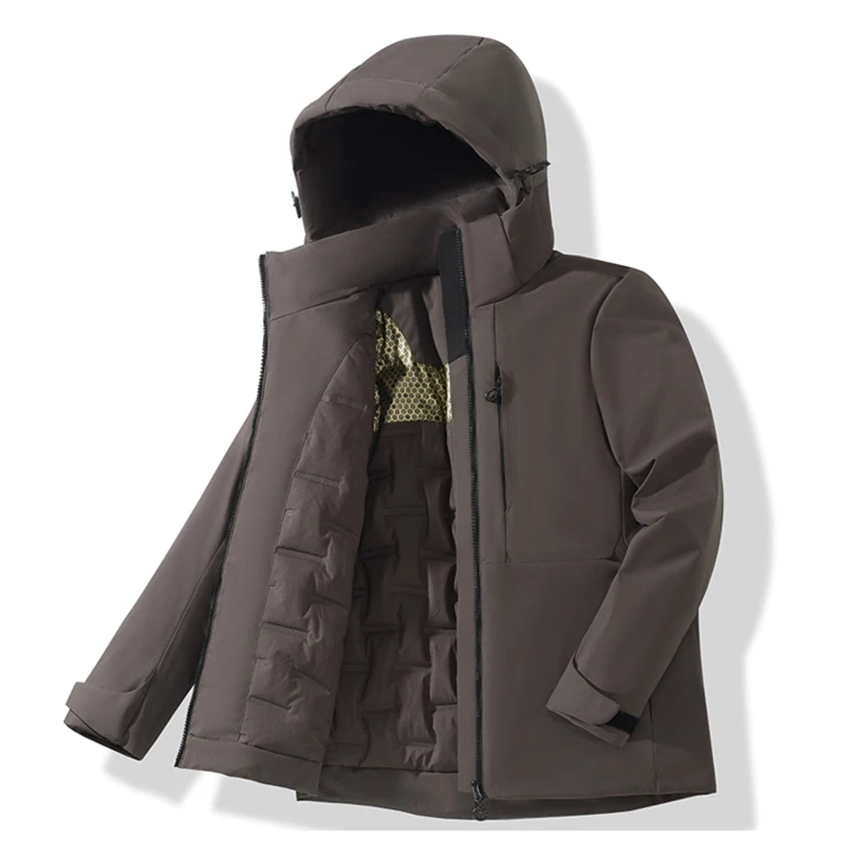 Unisex Waterproof Fleece Jacket - Winter Windproof Thermal Raincoat