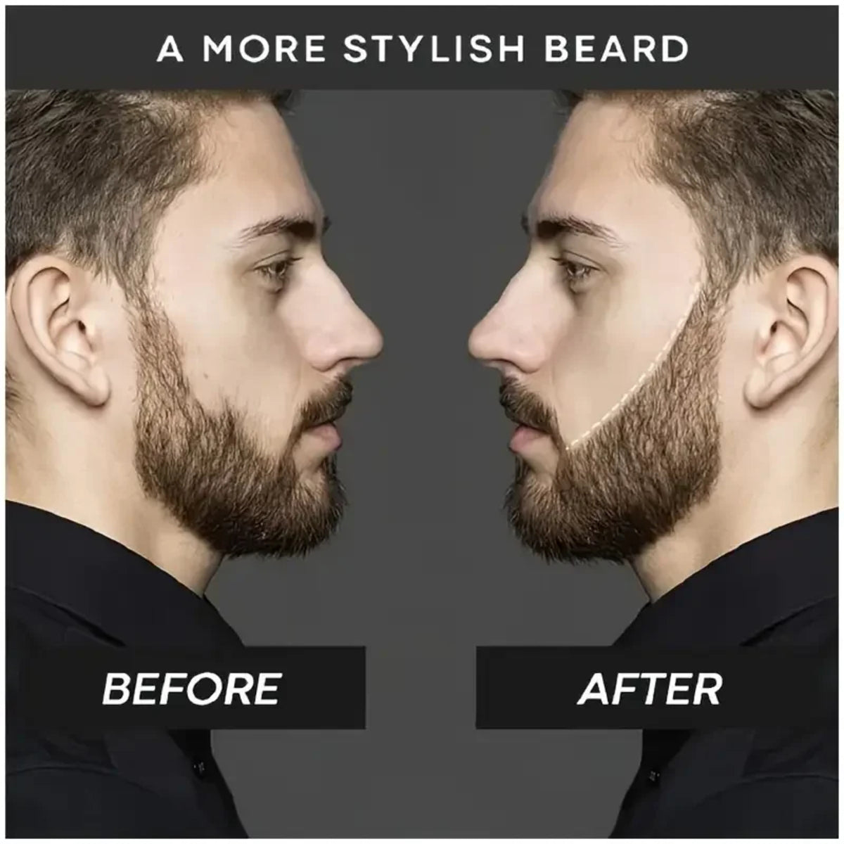 Beard Filling Pen Kit Waterproof Pencil Brush for Shaping and Colouring