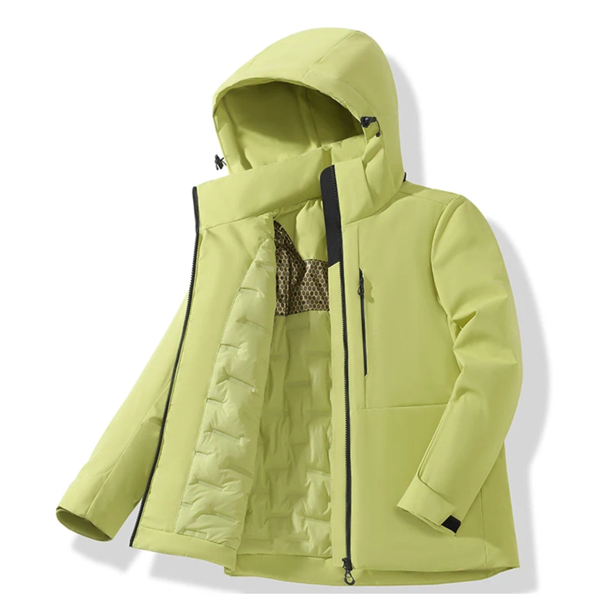 Unisex Waterproof Fleece Jacket - Winter Windproof Thermal Raincoat