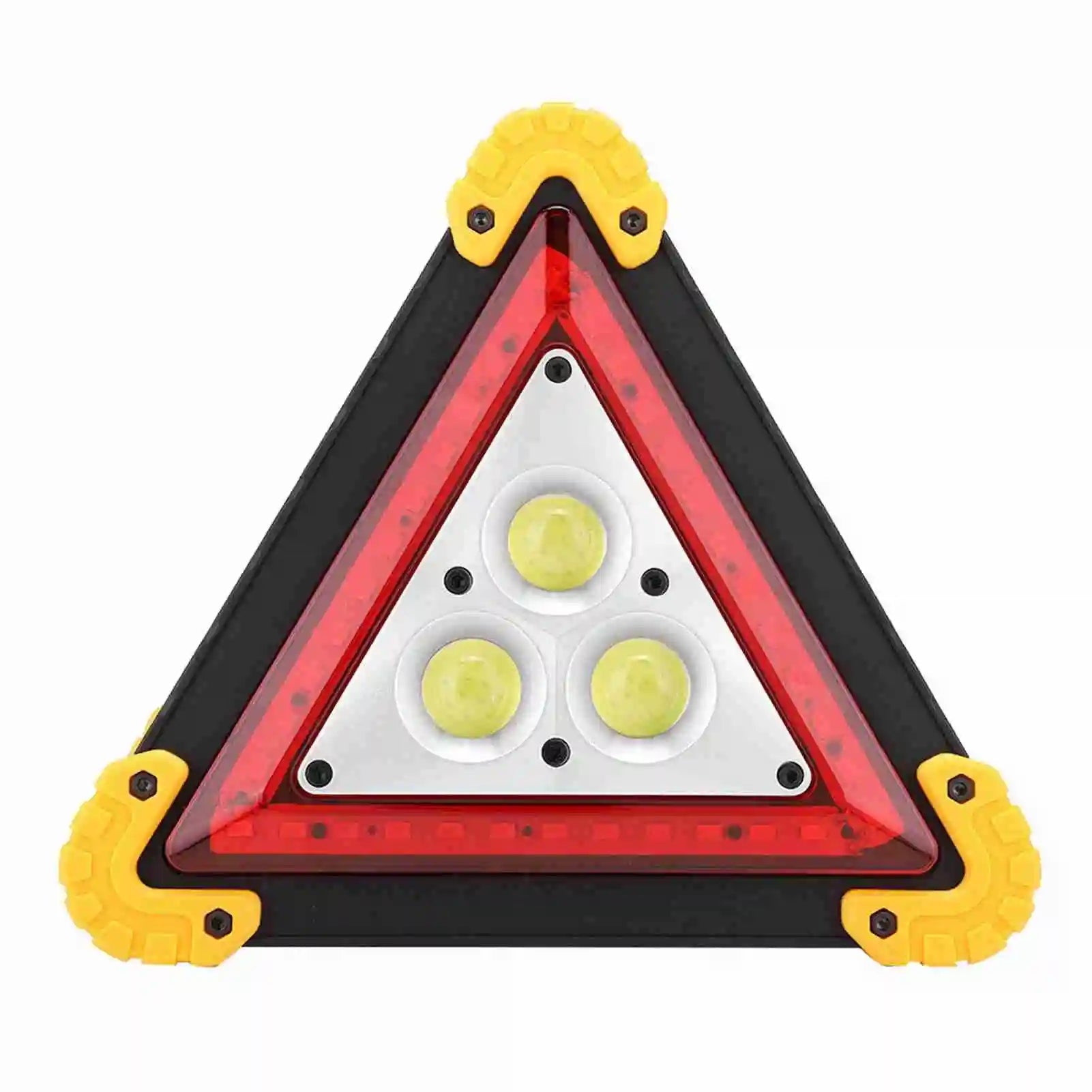 LED Emergency Warning Triangle - 30W Car Breakdown Safety Stop Sign