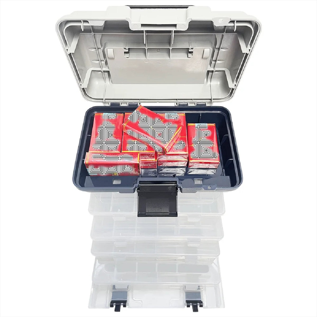 5-Layer Portable Fishing Tackle Box - Multifunctional Storage for Lures and Tools