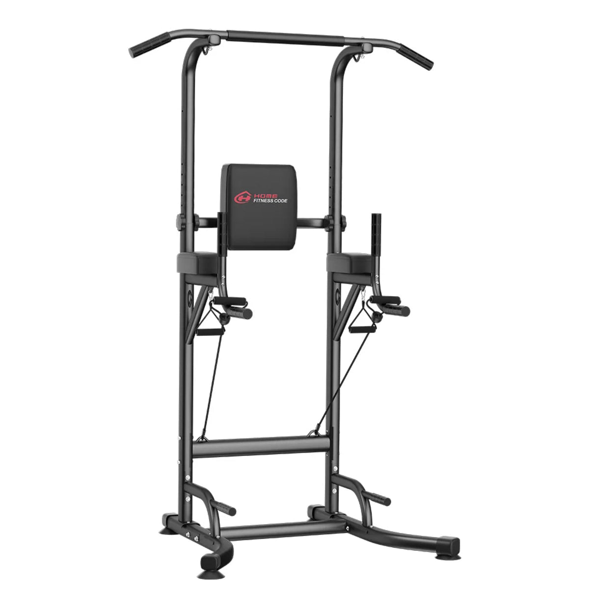 Power Tower Dip Station - Adjustable Pull-Up Bar and Ab Workout Equipment for Home Gym