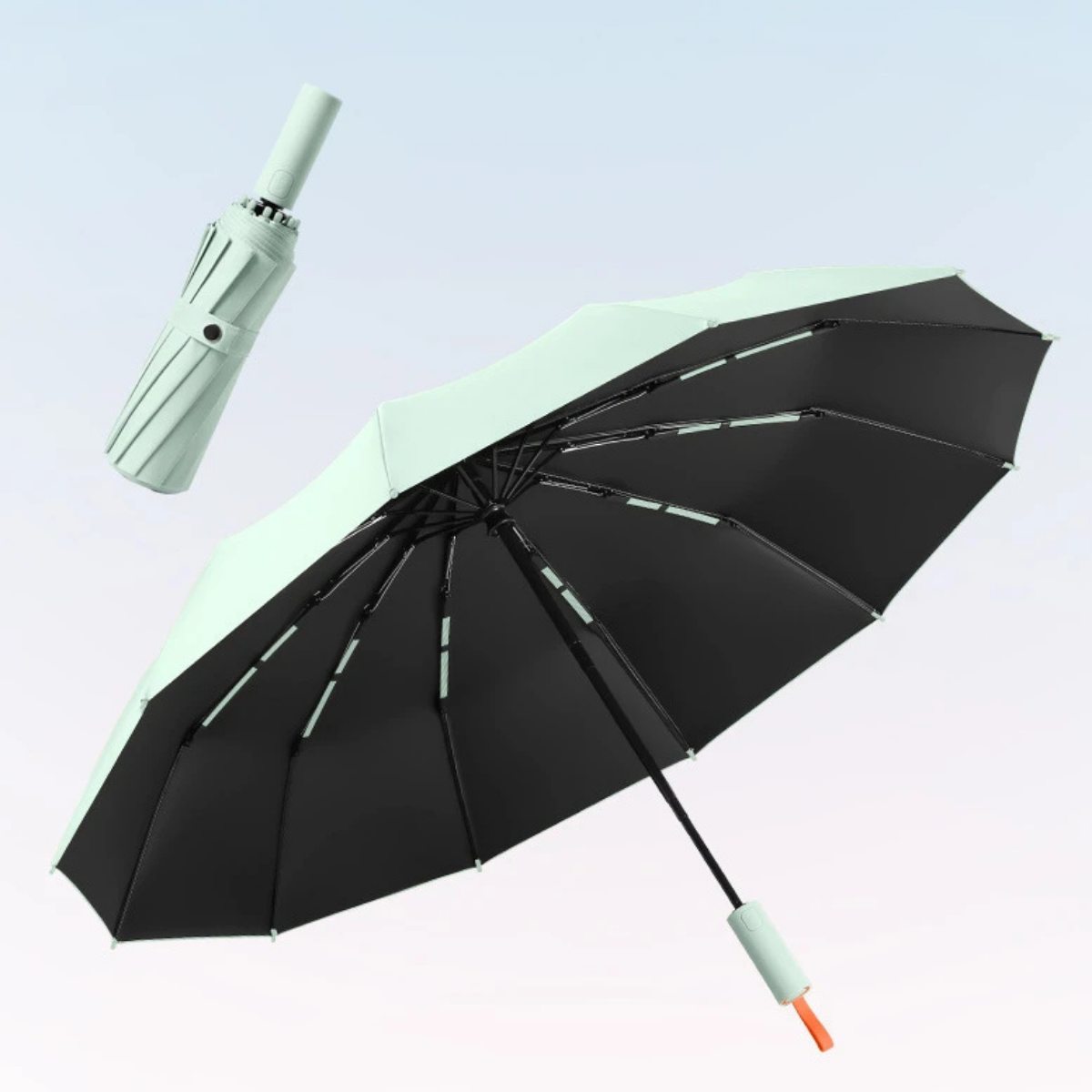 Windproof Automatic Umbrella - 72-Bone Large Folding UV Rain Protection