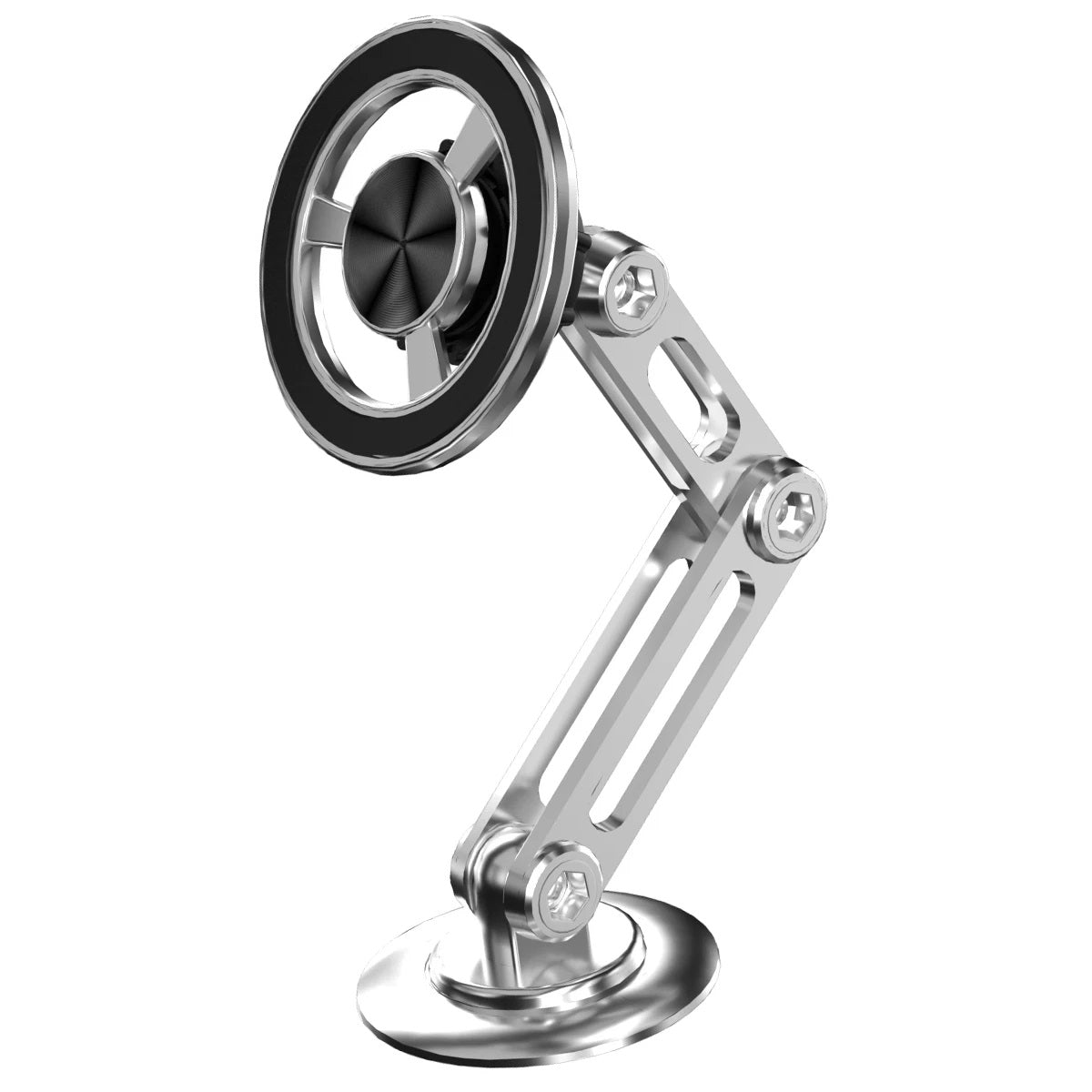 720° Magnetic Car Phone Holder - Metal Air-Vent Mount and Foldable Stand