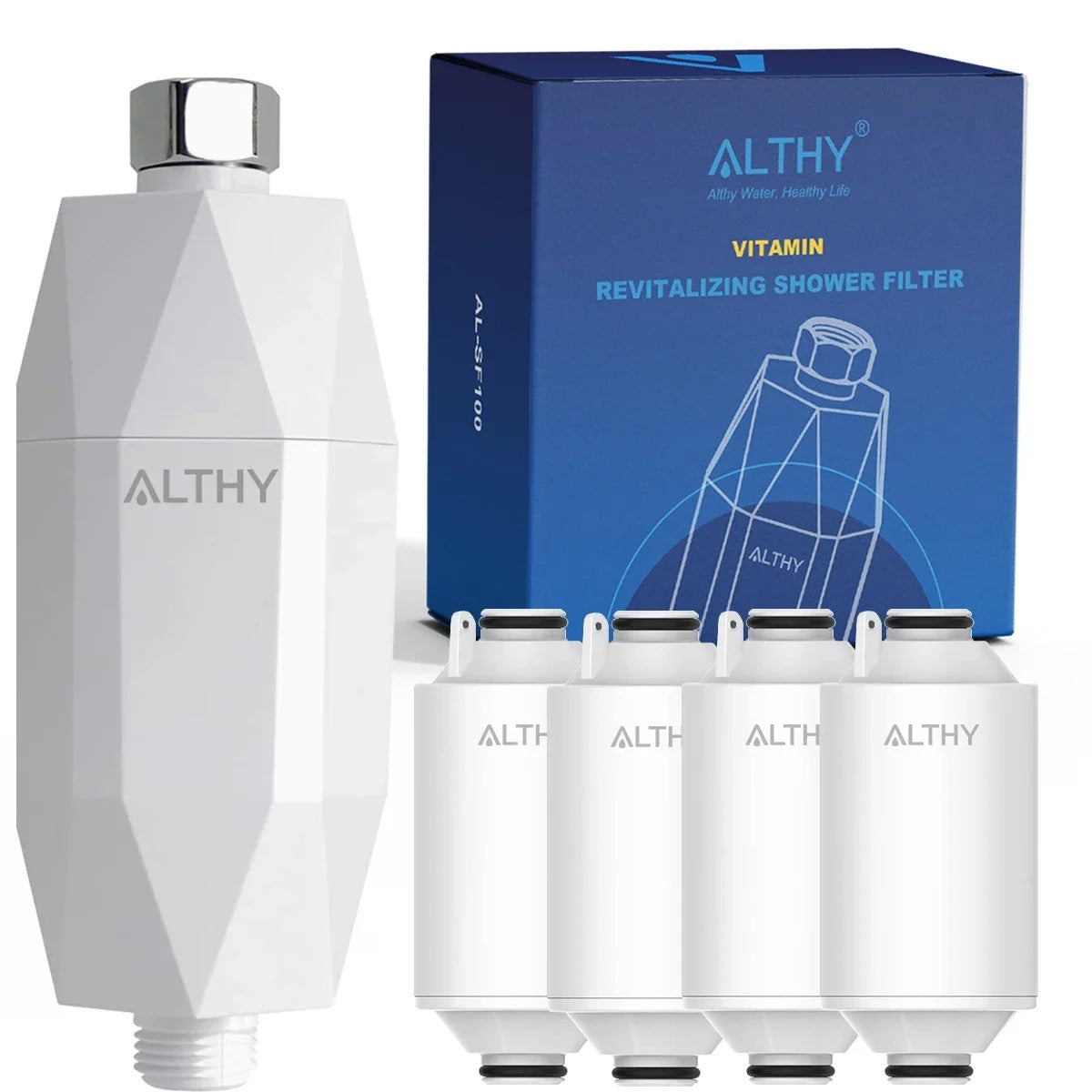 Shower Head Water Filter - Chlorine Reduction and Hard Softener
