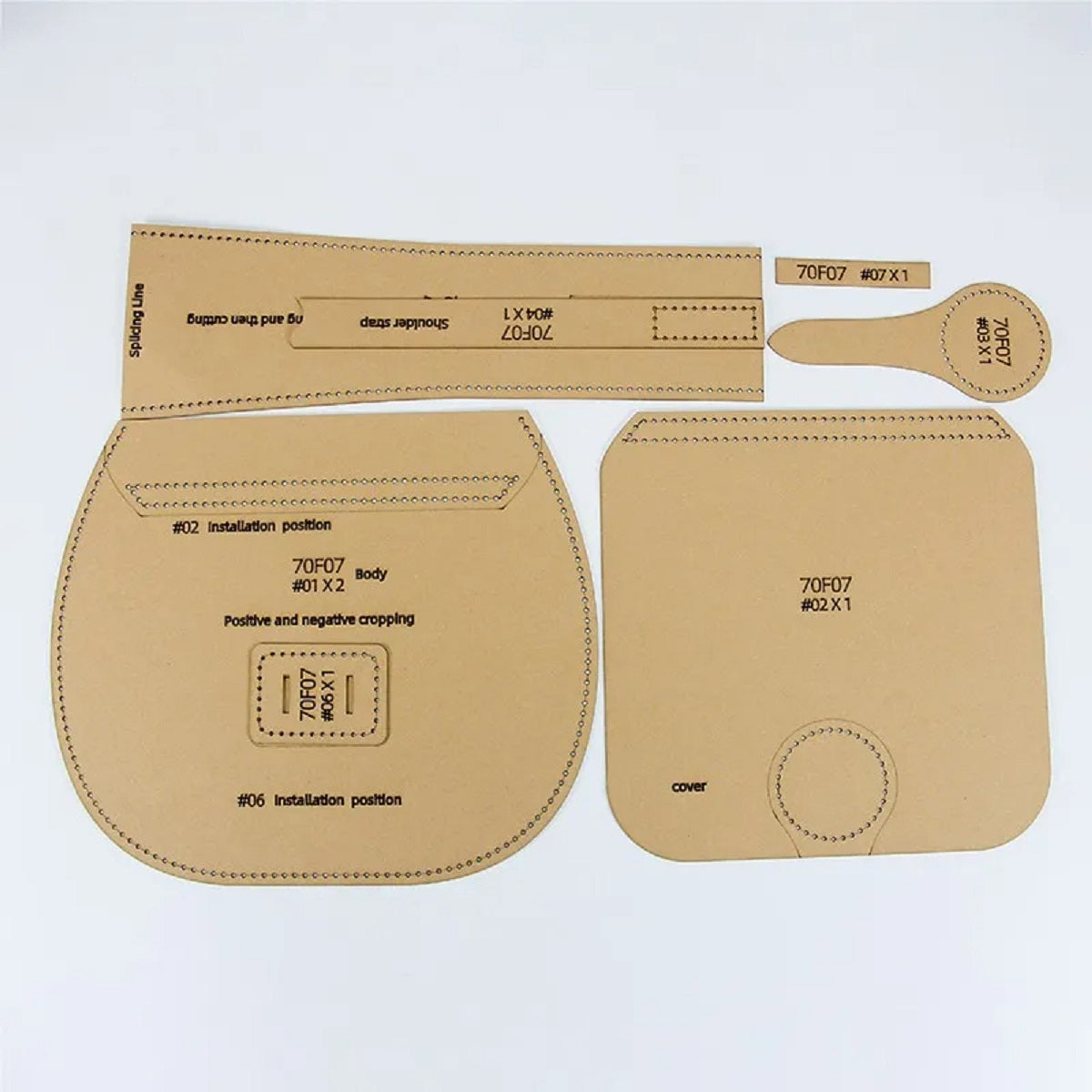 DIY Handbag Pattern Stencil Leather Template Kit for Bag
