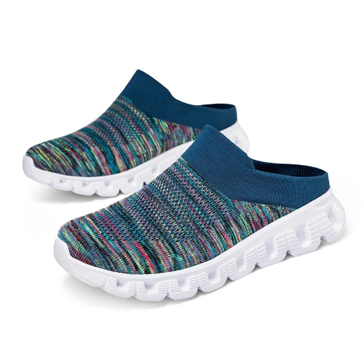 Backless Mules - Breathable Casual Sneakers and Open-Back Slippers