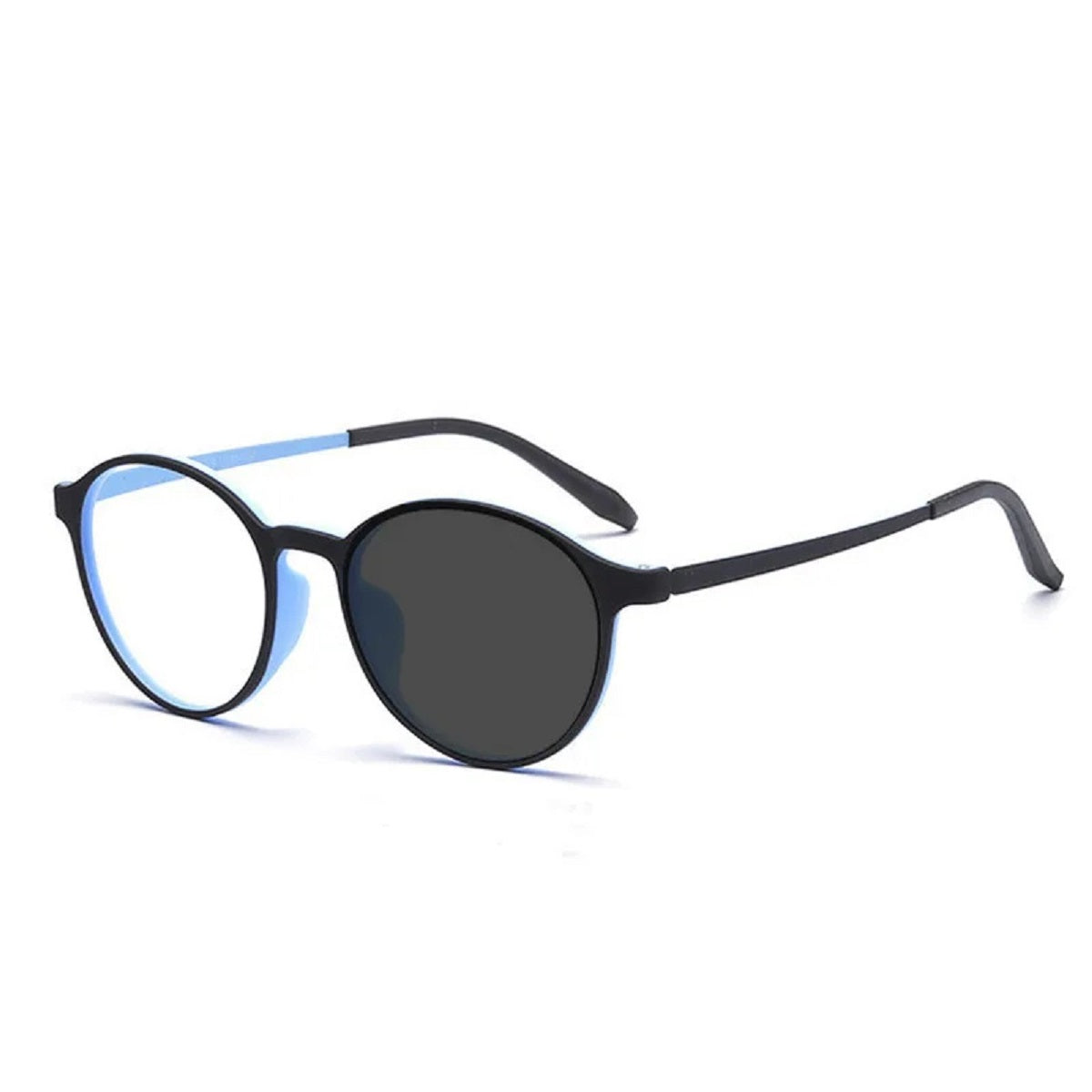 Ultralight Titanium Round Blue Light Reading Glasses - Magnifying Eyewear