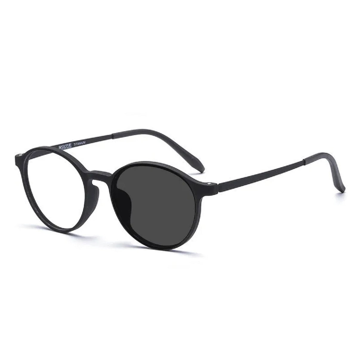 Ultralight Titanium Round Blue Light Reading Glasses - Magnifying Eyewear